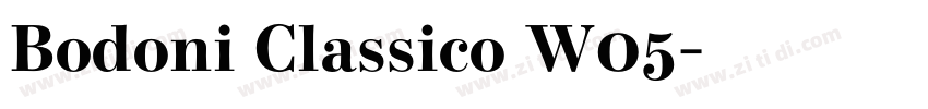 Bodoni Classico W05字体转换